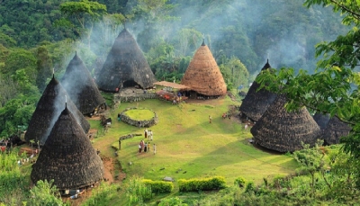 Mbaru Niang Traditional House Architecture in Wae Rebo Village