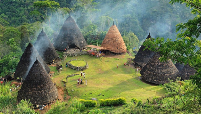 Mbaru Niang Traditional House Architecture in Wae Rebo Village